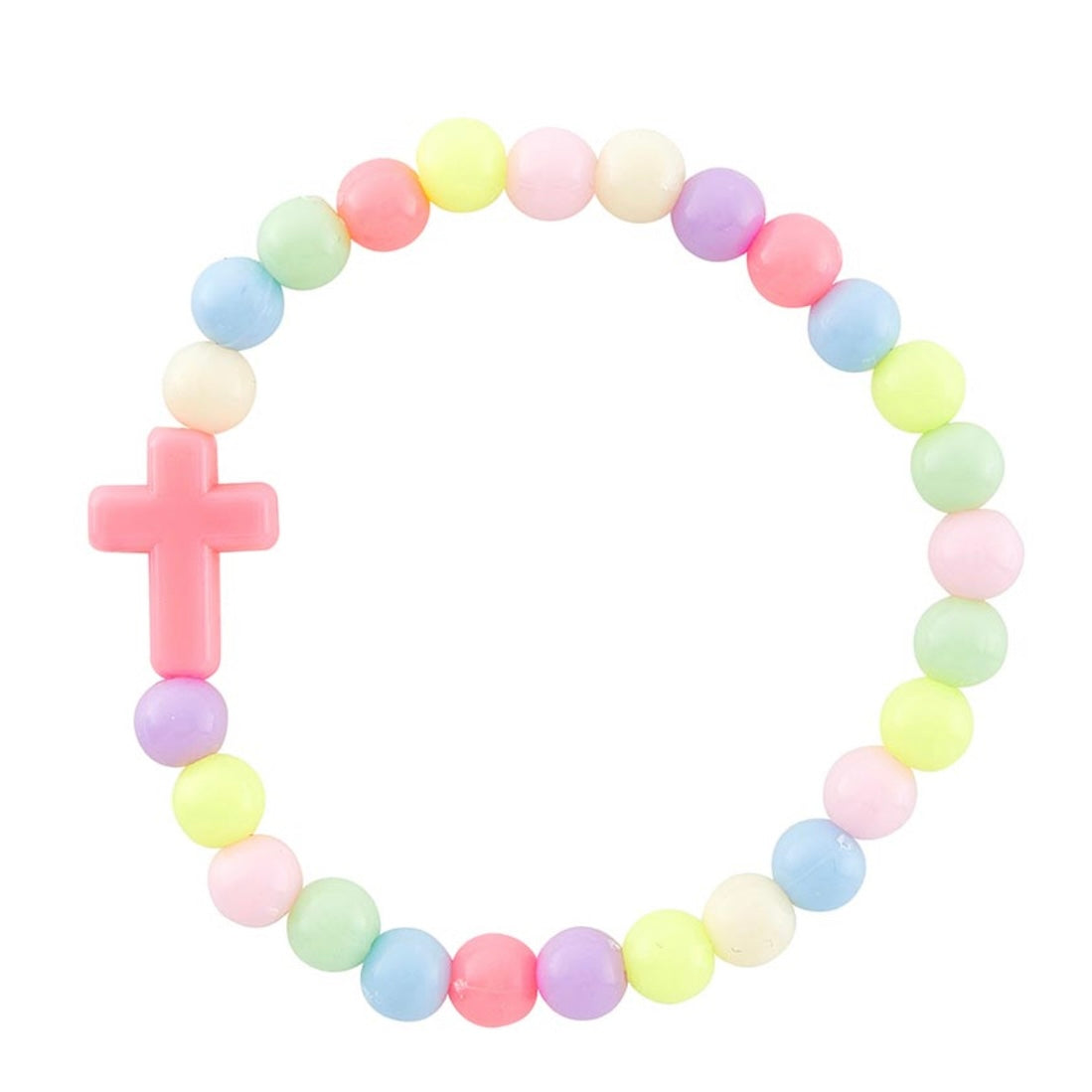 Colourful Cross Stretch Bracelet