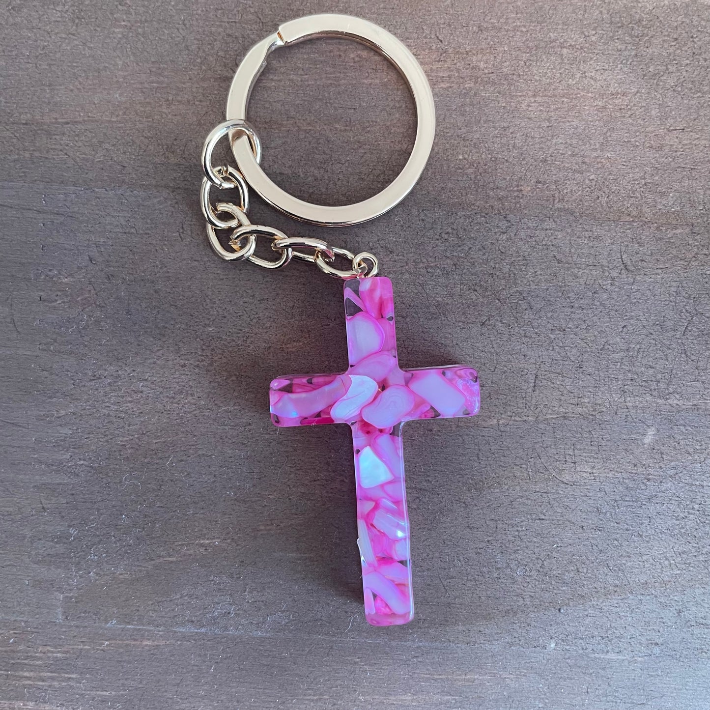 Acrylic Cross Keyrings
