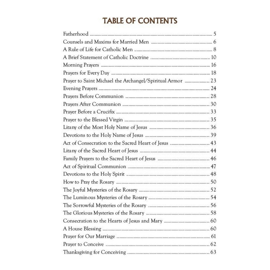 Aquinas Fathers' Manual Prayer Book