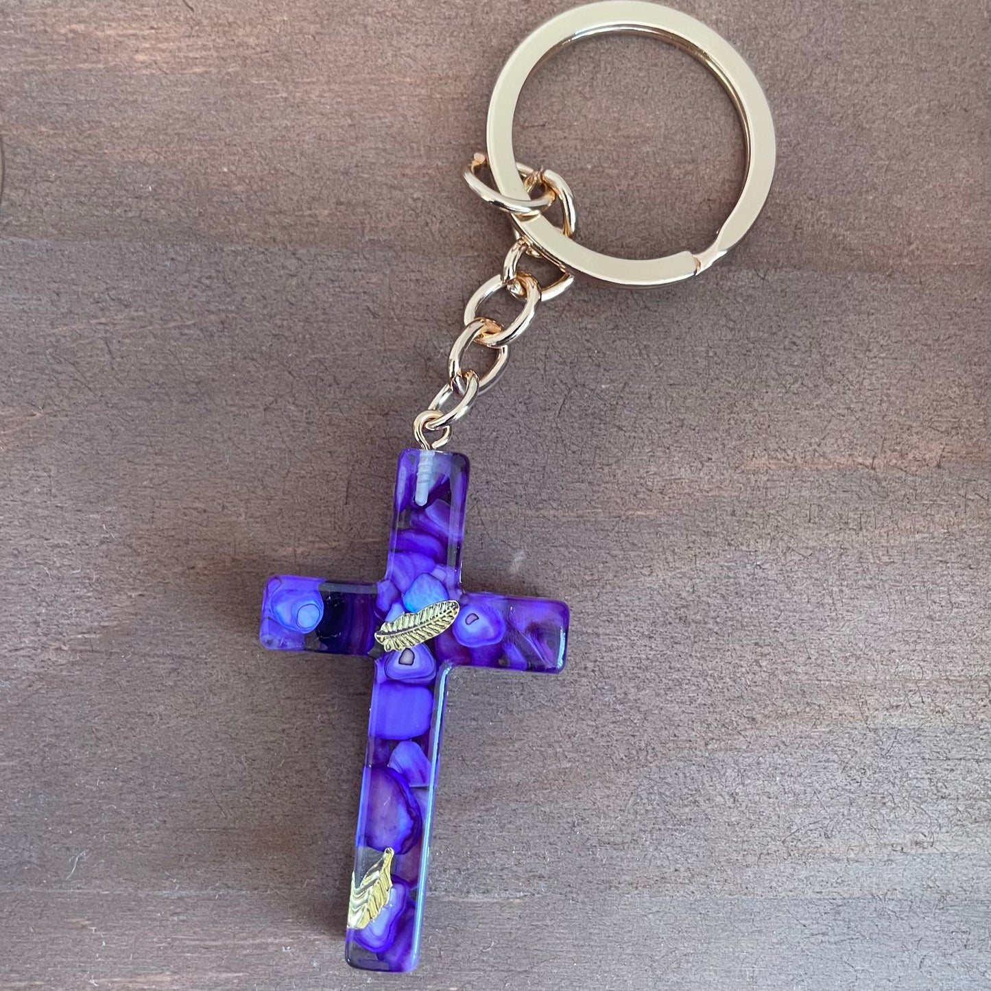 Acrylic Cross Keyrings