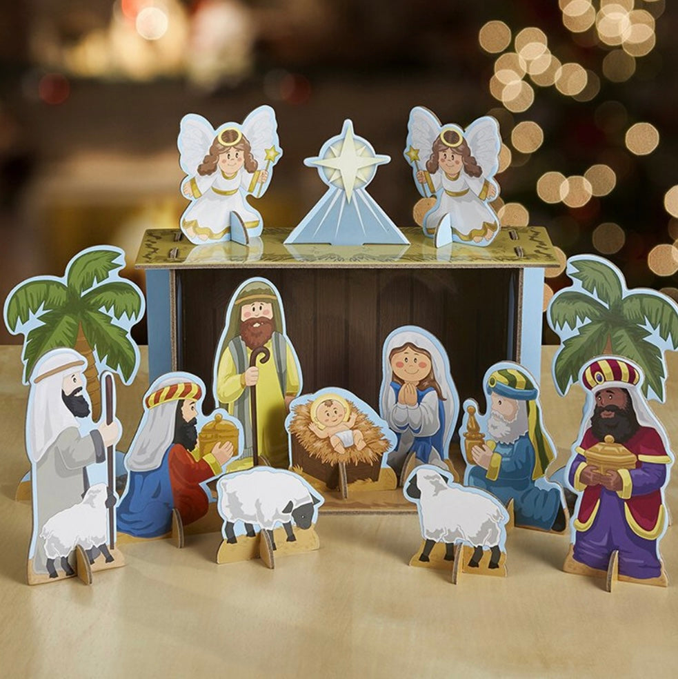 Chipboard Nativity Set