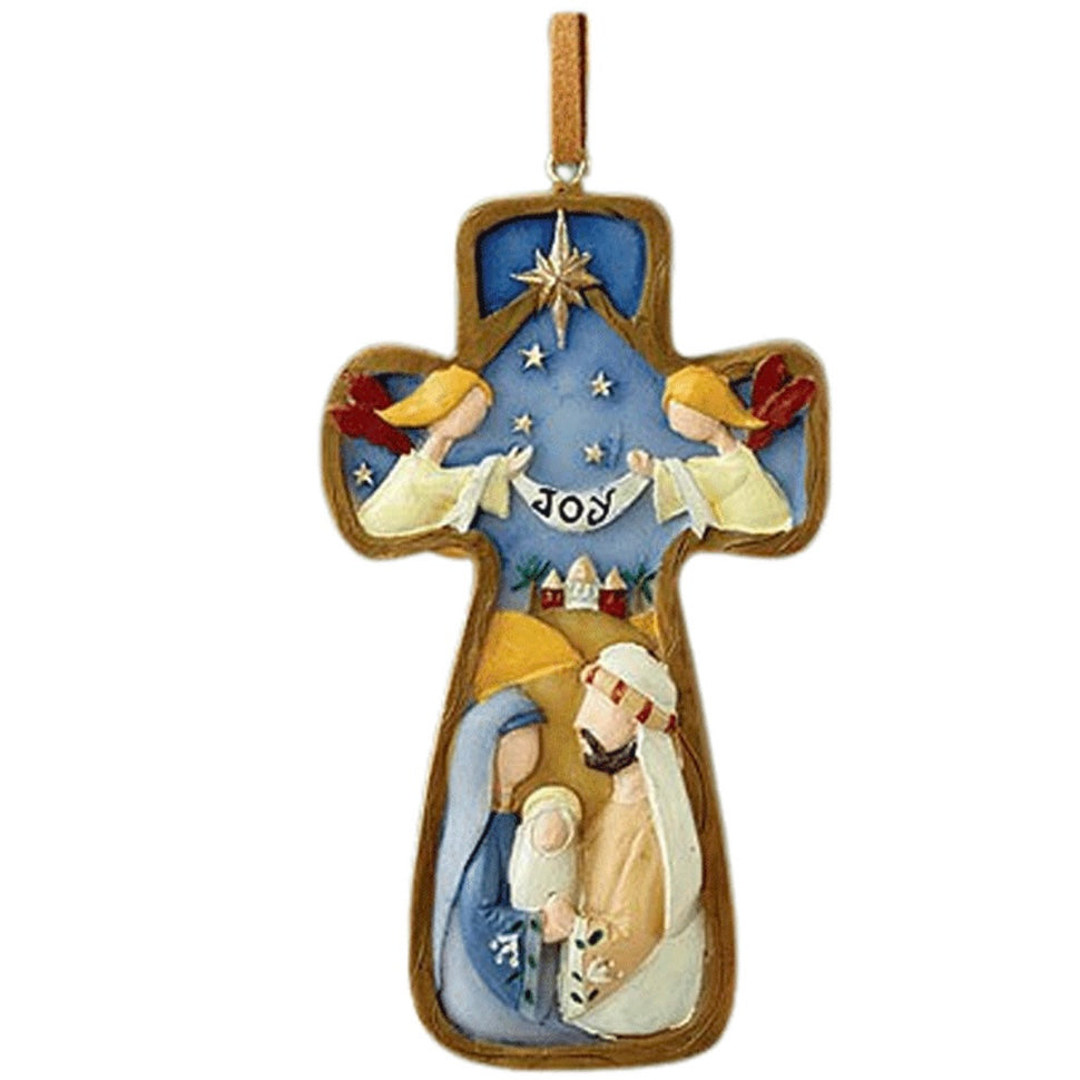 Joy Cross Ornament