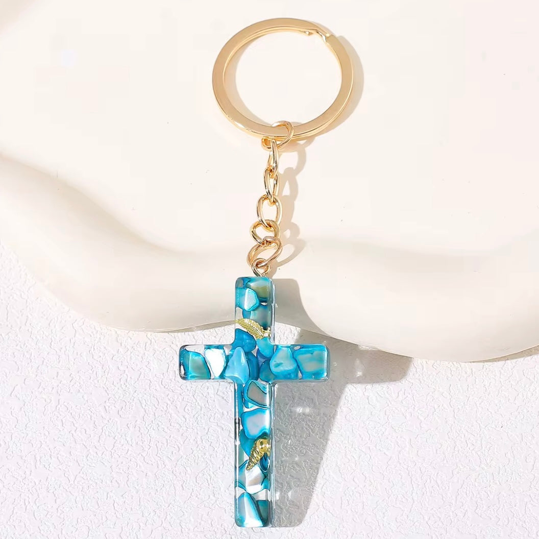 Acrylic Cross Keyrings