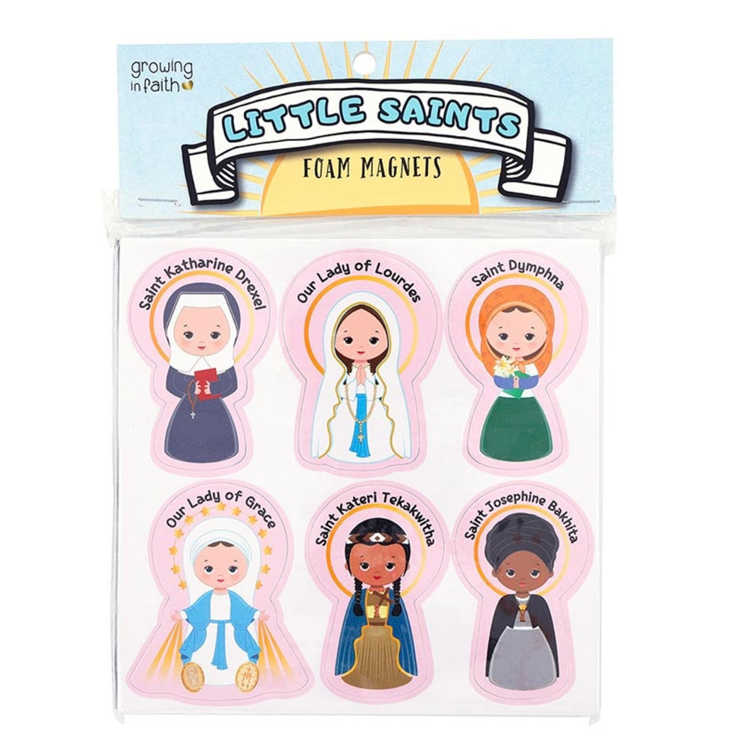 Saints for Girls Foam Magnets