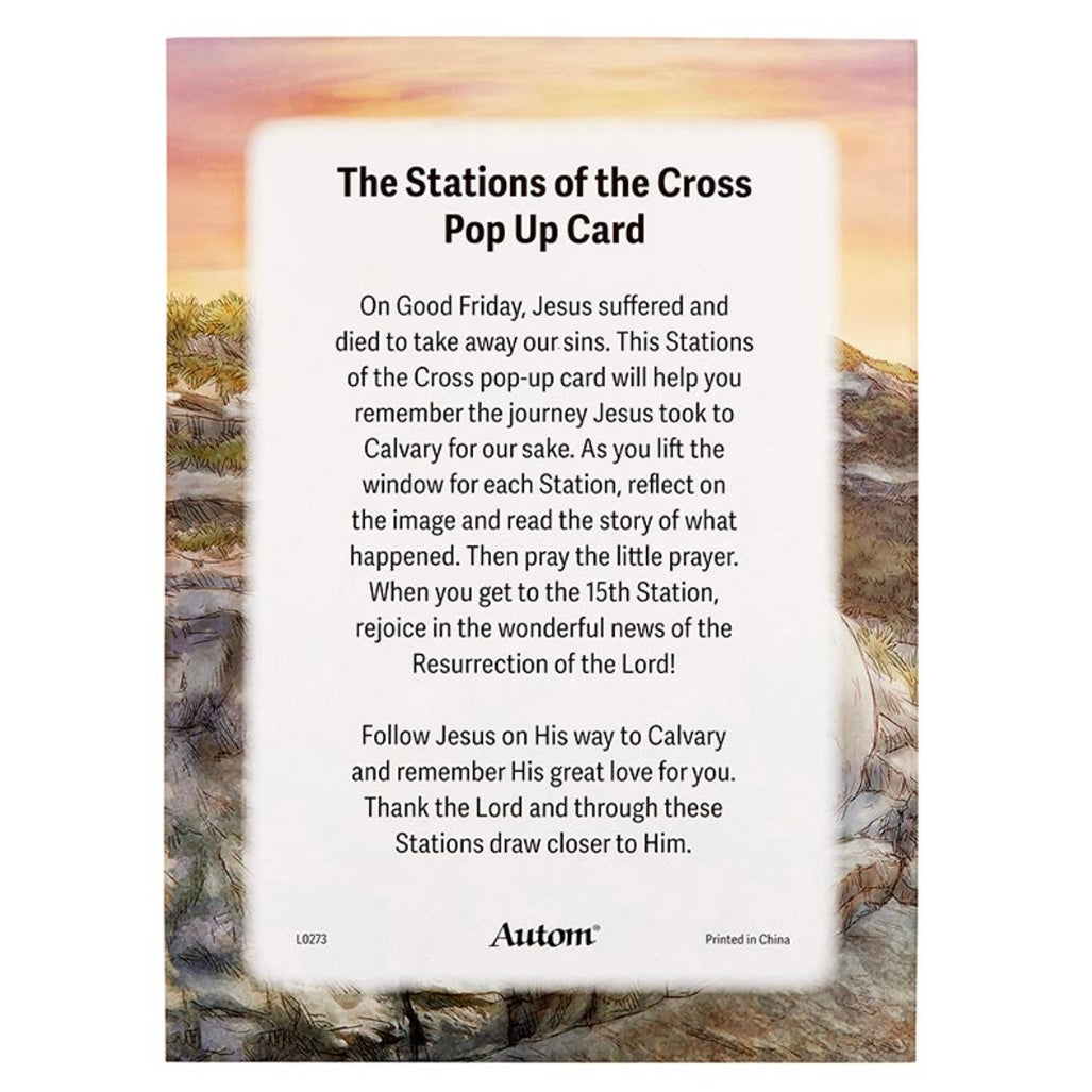 Stations of the Cross Pop-Up Card