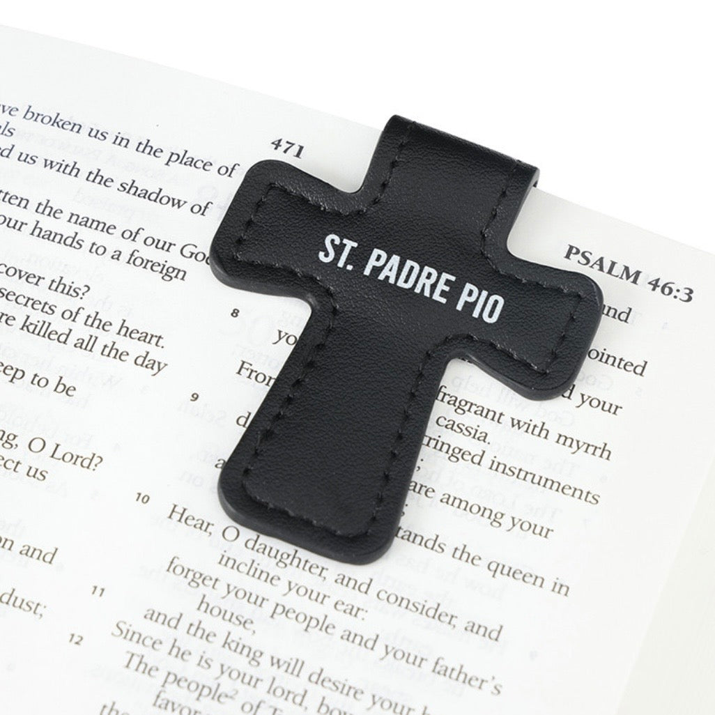 Bookmark - St. Pio Pray, Hope, Don't Worry Cross Magnetic