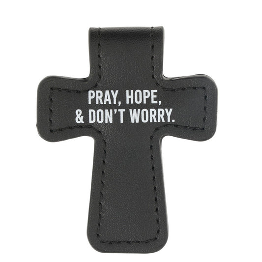 Bookmark - St. Pio Pray, Hope, Don't Worry Cross Magnetic