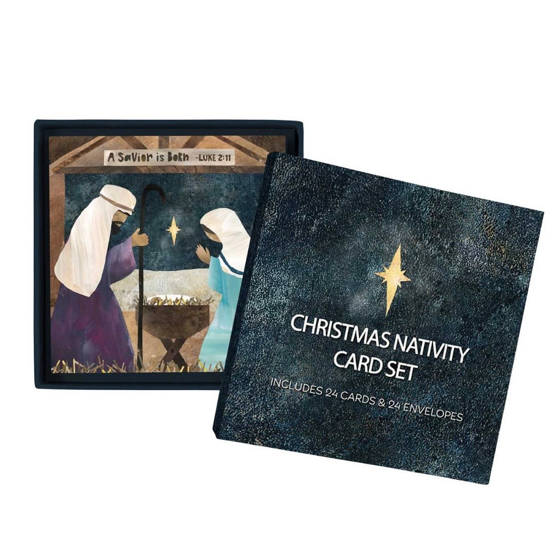 Christmas Nativity Christmas Card Set (24 cards and 24 envelopes)