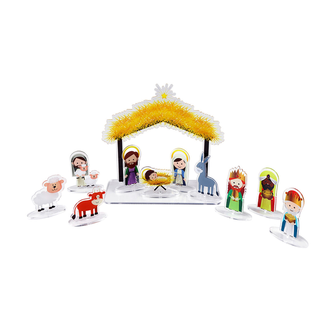 11-Piece Acrylic Nativity Set