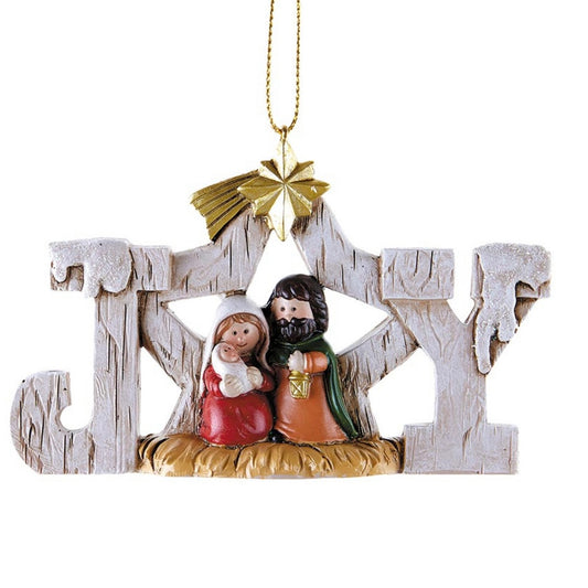 JOY Star Nativity Ornament