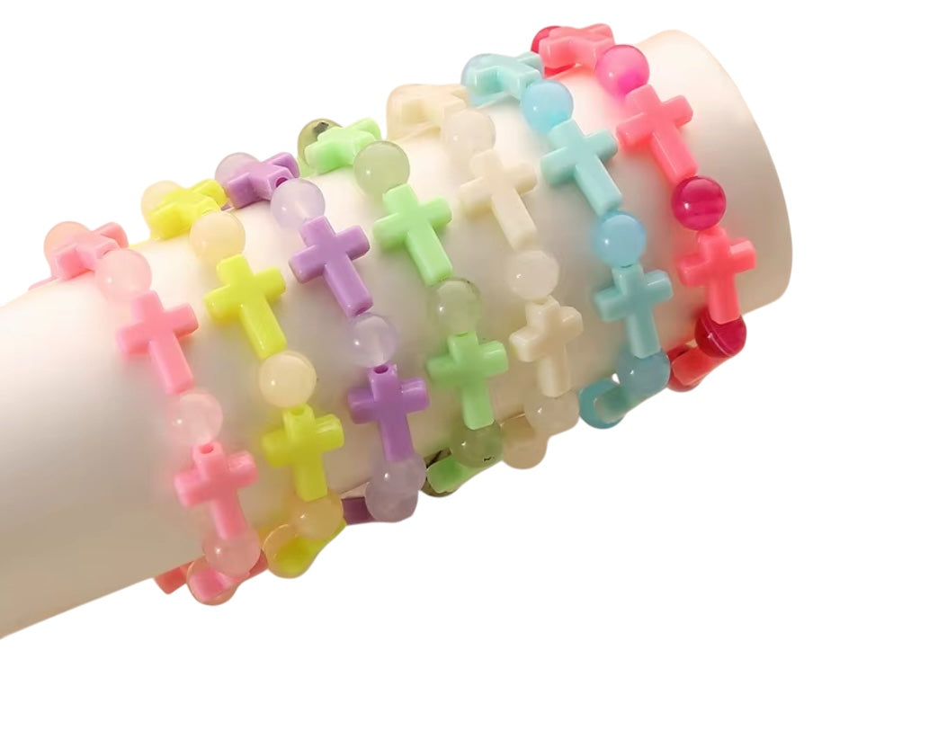 Cross Beaded Children’s Bracelet