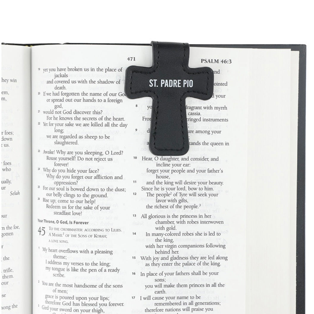 Bookmark - St. Pio Pray, Hope, Don't Worry Cross Magnetic