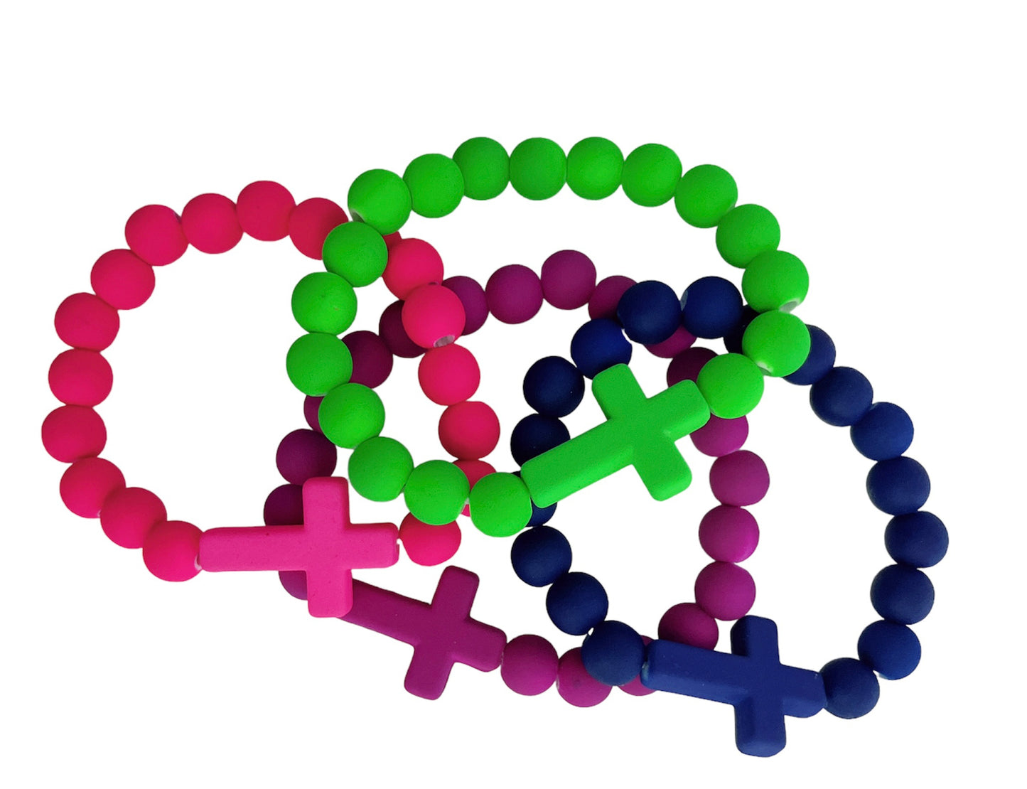 Children’s Cross Rubber Bracelets
