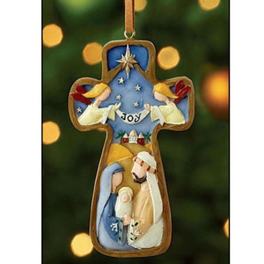 Joy Cross Ornament