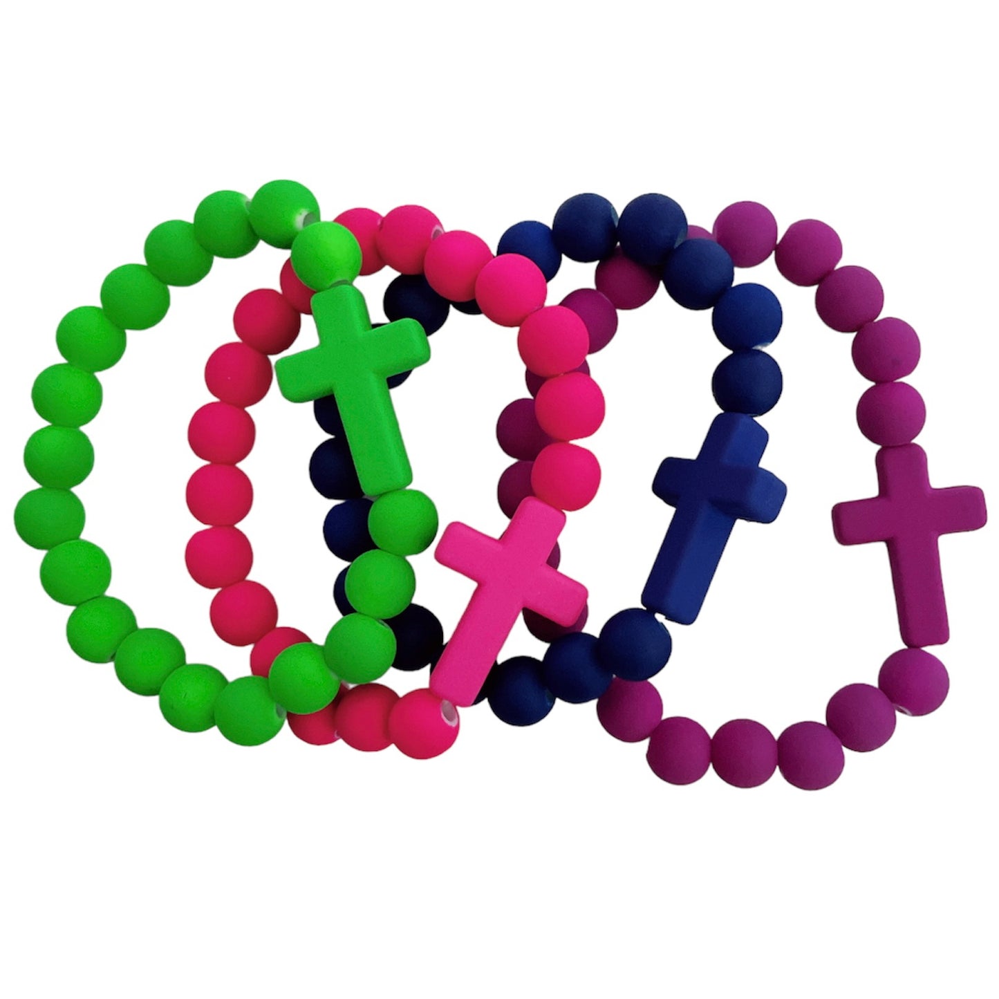 Children’s Cross Rubber Bracelets