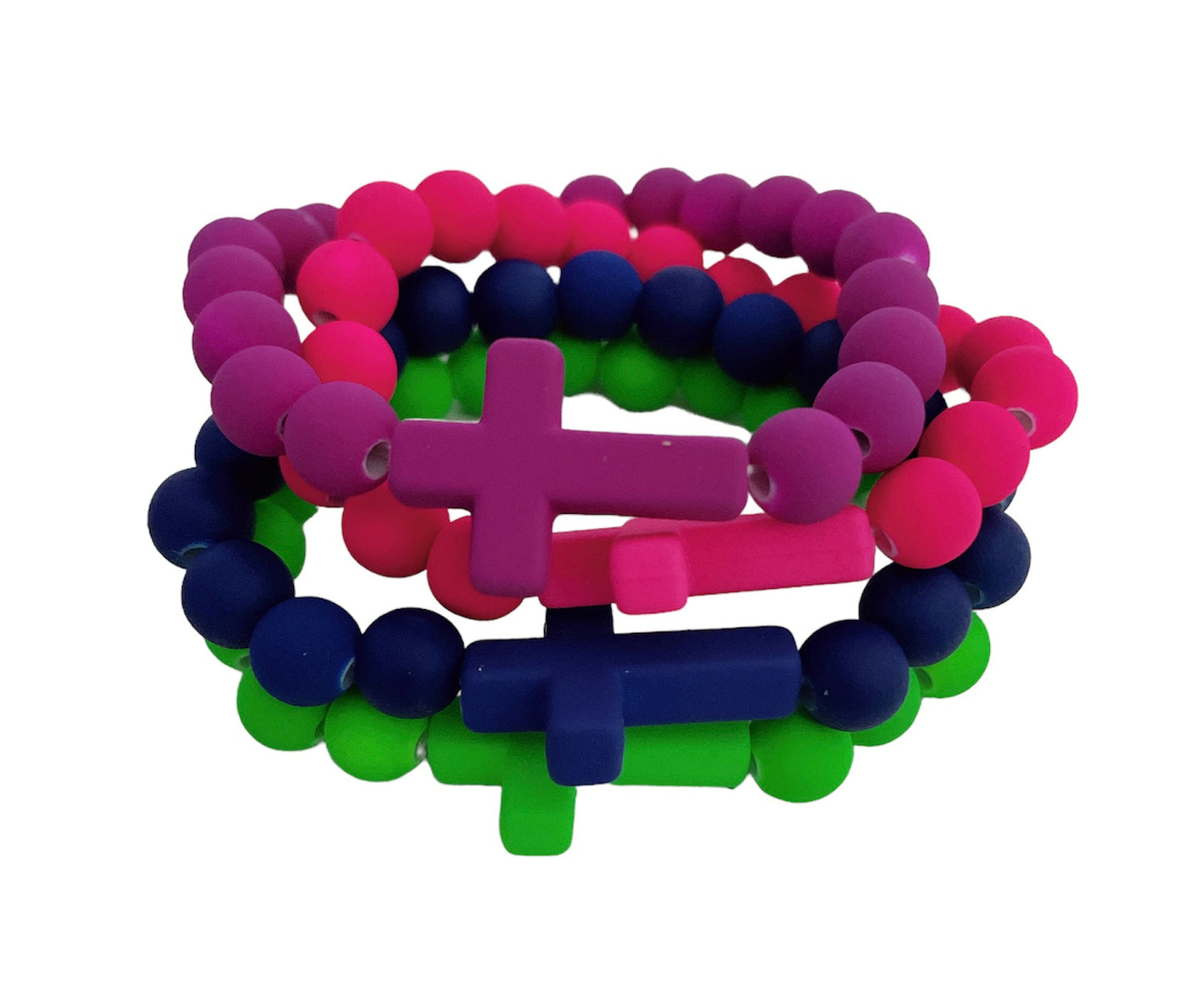 Children’s Cross Rubber Bracelets